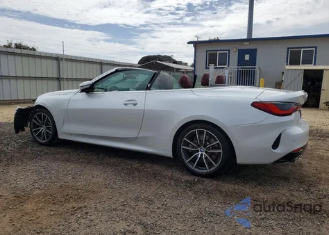 2025 BMW 430I z USA, uszkodzony, nr VIN WBA33DB04SCU58678